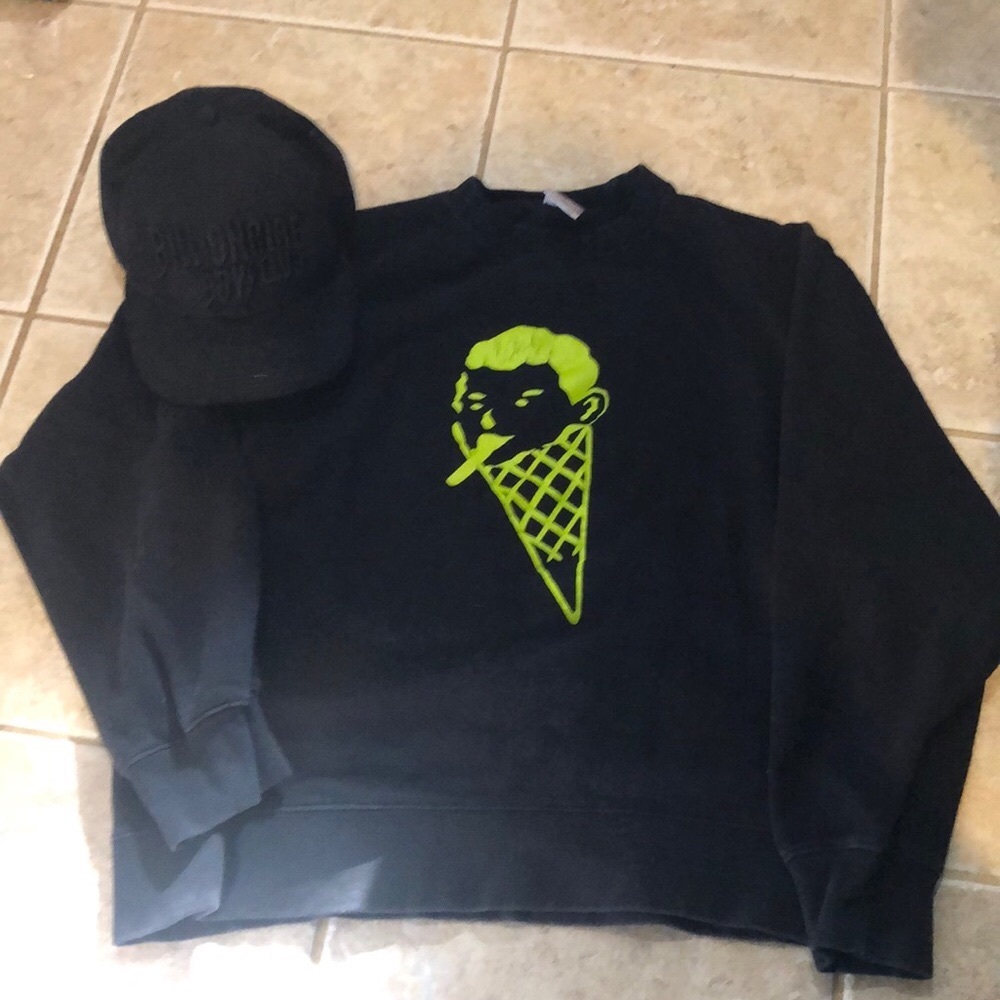 Billionaire Boys Club Ice Cream edition bundle deal w/S sweatshirt and SnapBack